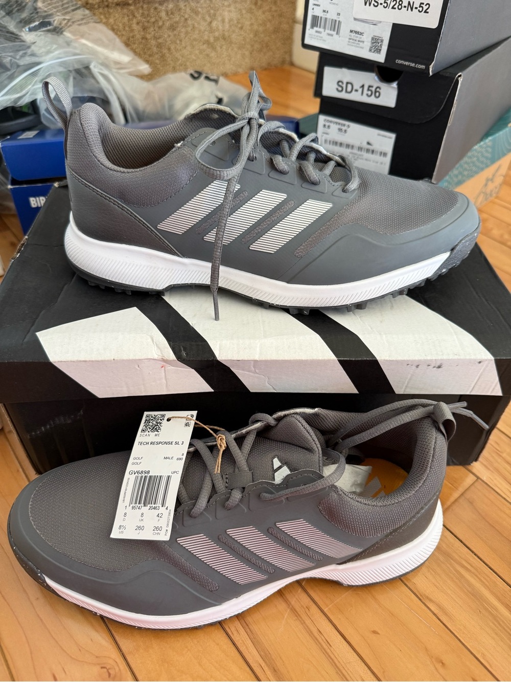 Adidas Men’s Golf Shoes New In Box Tech Response SL 3 Size 8 1/2 Gray
